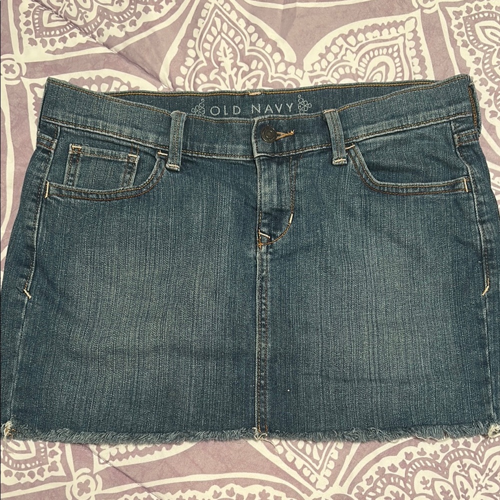 Old Navy Blue Mini Pencil Skirt Sz 8